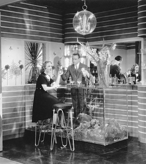 Another of Medin's set designs, for La casa del peccato (The House of Sin; Dir. Max Neufeld, 1938). Photograph: attributed to Aurelio Pesce, courtesy Fondazione Centro Sperimentale di Cinematografia – Cineteca Nazionale