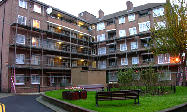 Plans for plastic windows: Keir Hardie House