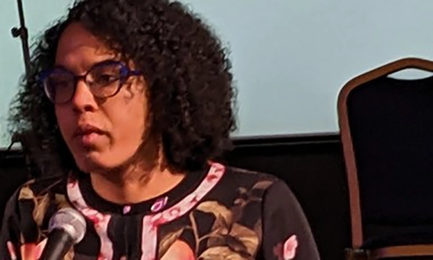Kaya Comer-Schwartz, speaking at Holocaust Memorial Day, Islington