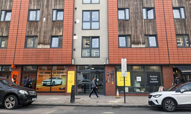 Piccadilly Court, Caledonian Road, August 2023 where Unite Students have applied to remove cladding